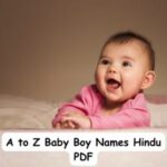 A To Z Baby Boy Names Hindu PDF