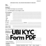 UBI KYC Form PDF