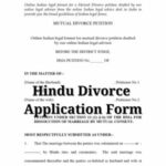 Hindu Divorce Application Form