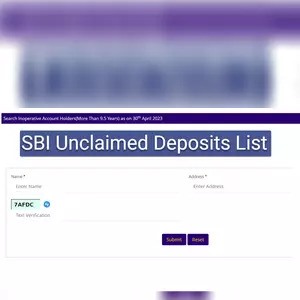 SBI Unclaimed Deposits List PDF