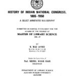 History of Indian National Congress 1885 – 1950 PDF